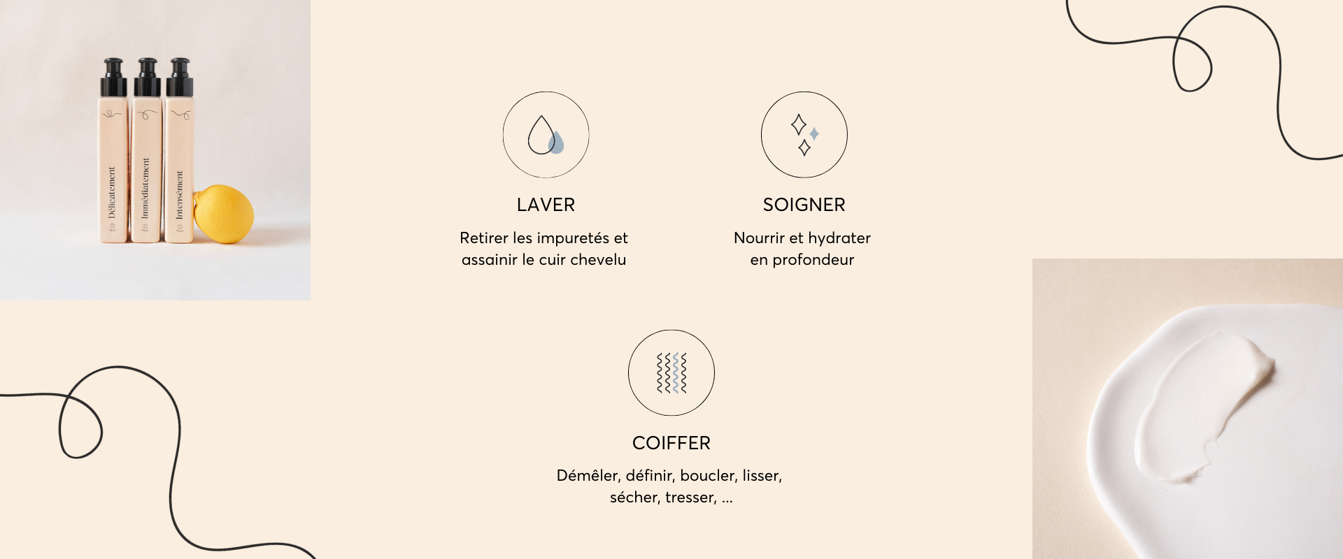 Routine 3 étapes pour les cheveux bouclés