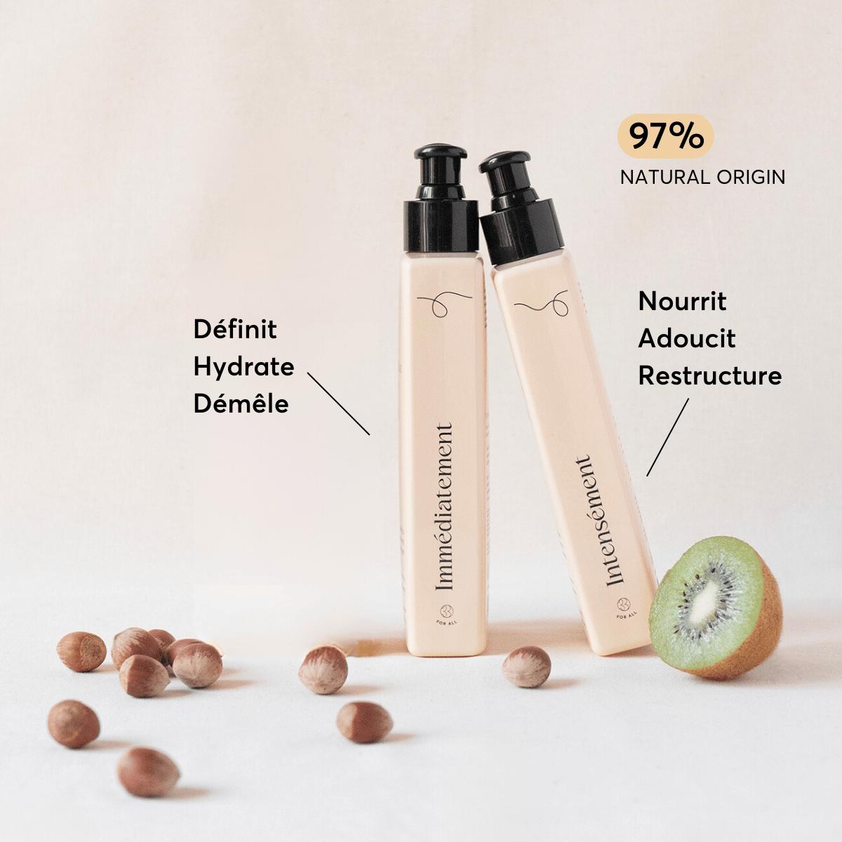 Masque et soin crème pour cheveux bouclés qui définit, hydrate, démêle, nourrit, adoucit et restructure les boucles pour une texture lisse et souple