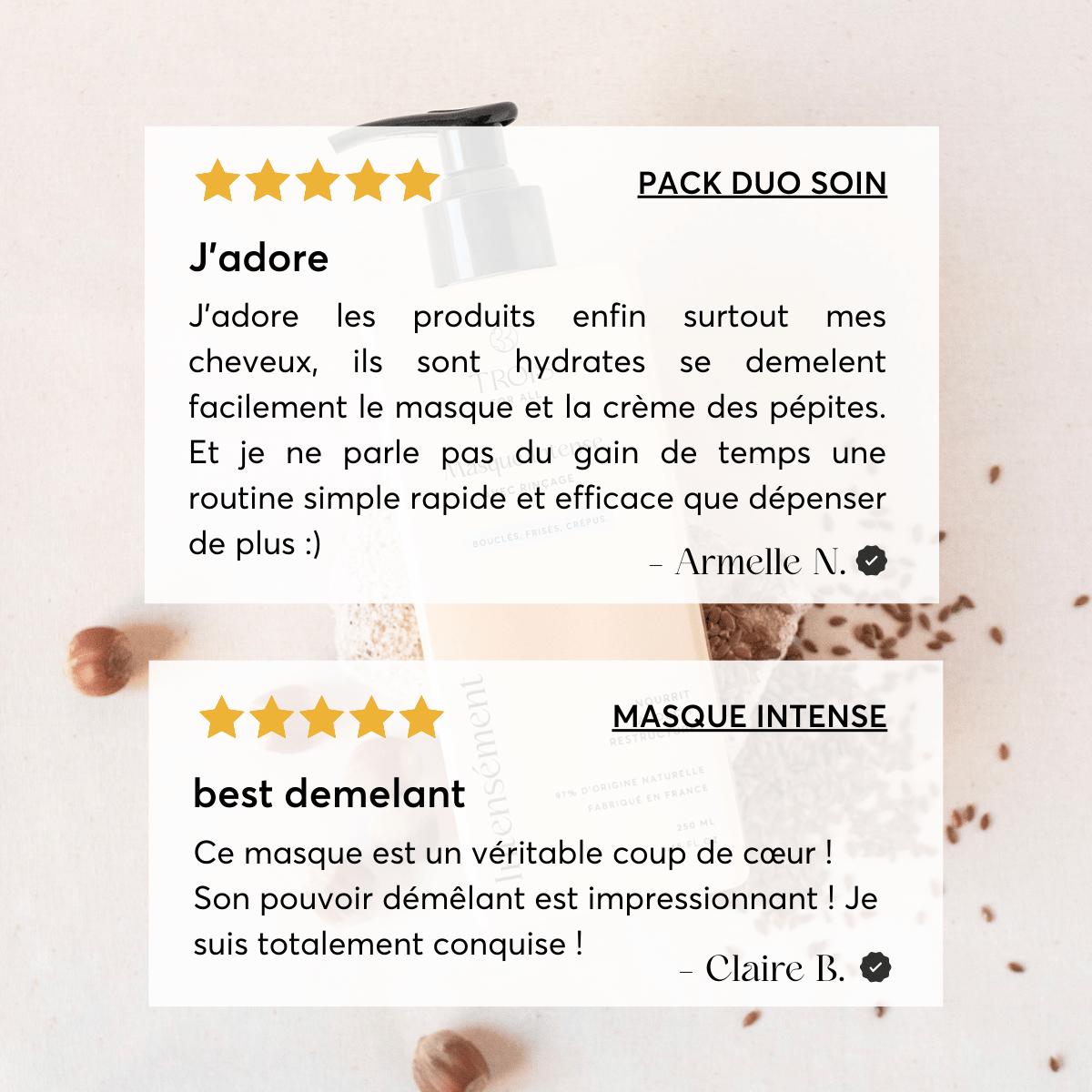 Avis clients concernant le masque pour cheveux bouclés