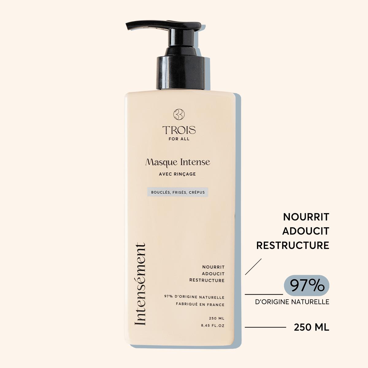 Masque pour cheveux bouclés qui nourrit, adoucit et restructure les boucles pour une texture sans frisottis