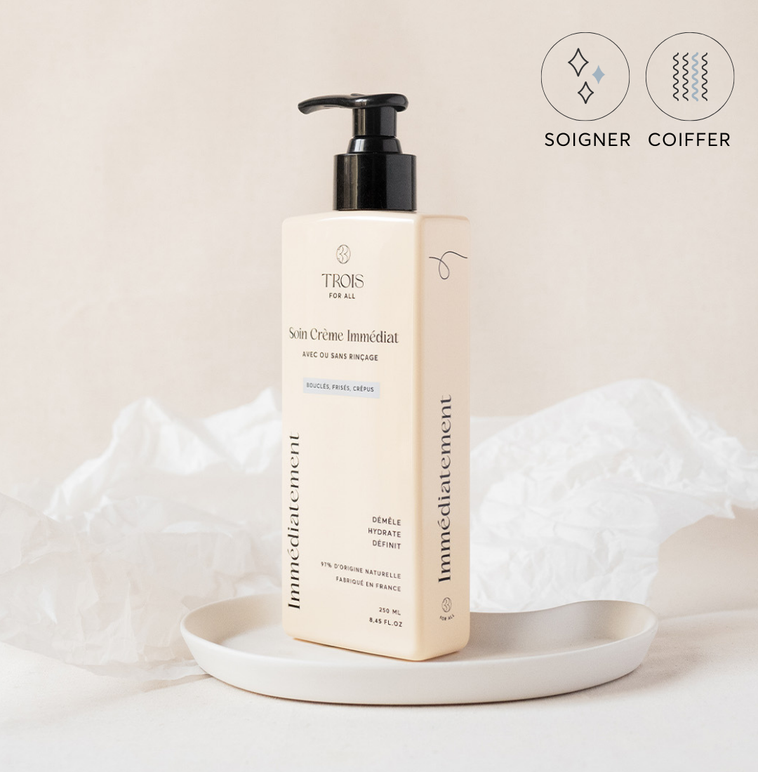 Soin crème pour cheveux bouclés